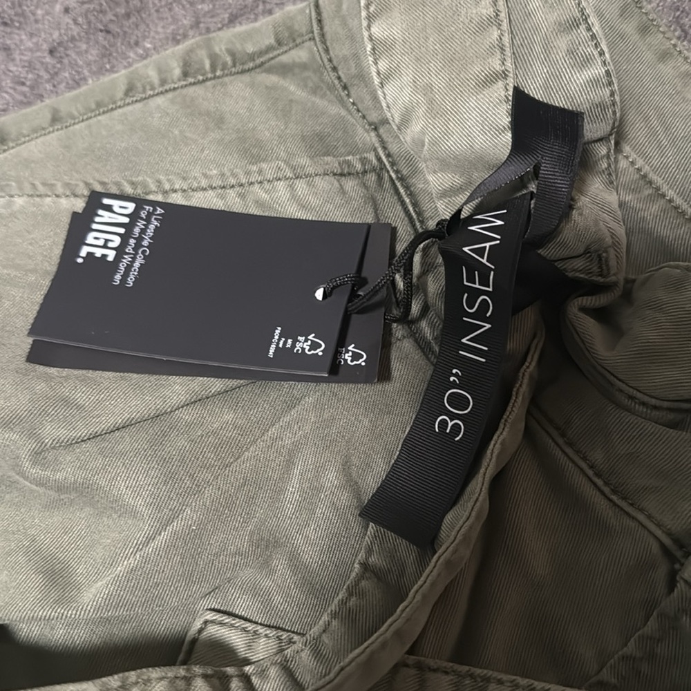 Paige Harper wide leg, high waisted paper bag pants, NWT, 30 - Picture 4 of 16